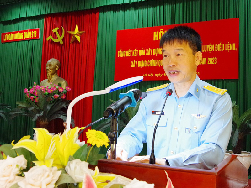 Lữ đoàn 918 tổng kết kết quả xây dựng điểm huấn luyện điều lệnh, xây dựng chính quy, quản lý kỷ luật