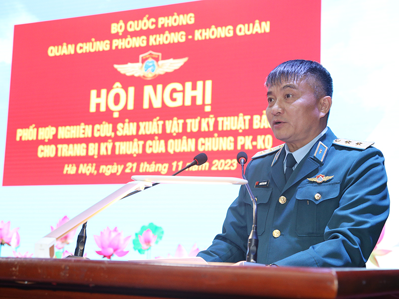 Hội nghị phối hợp nghiên cứu, sản xuất vật tư kỹ thuật bảo đảm cho trang bị kỹ thuật của Quân chủng PK-KQ