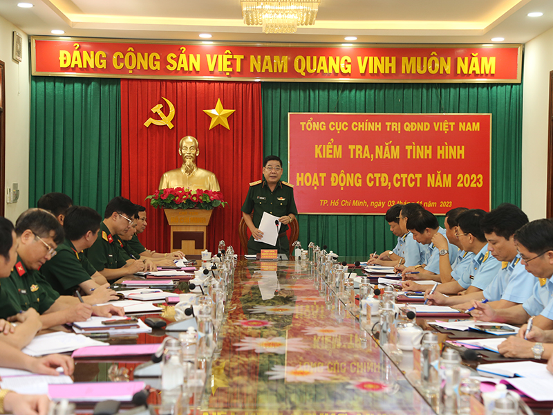 Tổng cục Chính trị kiểm tra, nắm tình hình hoạt động công tác đảng, công tác chính trị năm 2023 tại Sư đoàn 367