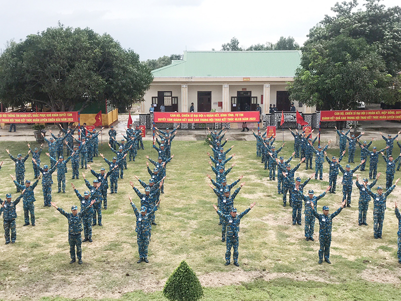 Trung đoàn 591 tổ chức Hội thao kết thúc huấn luyện chiến đấu năm 2023