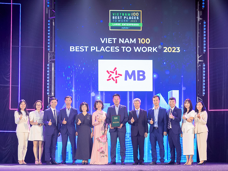 MB được bình chọn là Nơi làm việc tốt nhất Việt Nam năm 2023