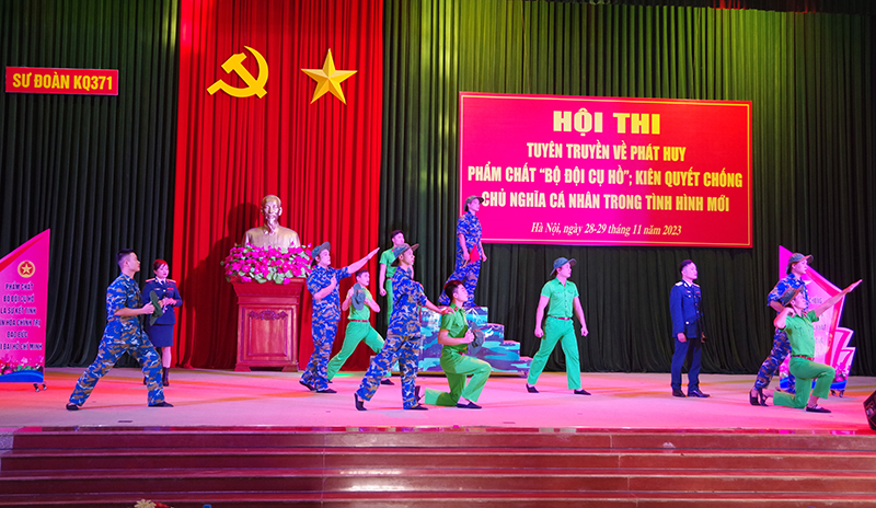 Sư đoàn 371 tổ chức Hội thi tuyên truyền phát huy phẩm chất “Bộ đội Cụ Hồ”, kiên quyết chống chủ nghĩa cá nhân trong tình hình mới