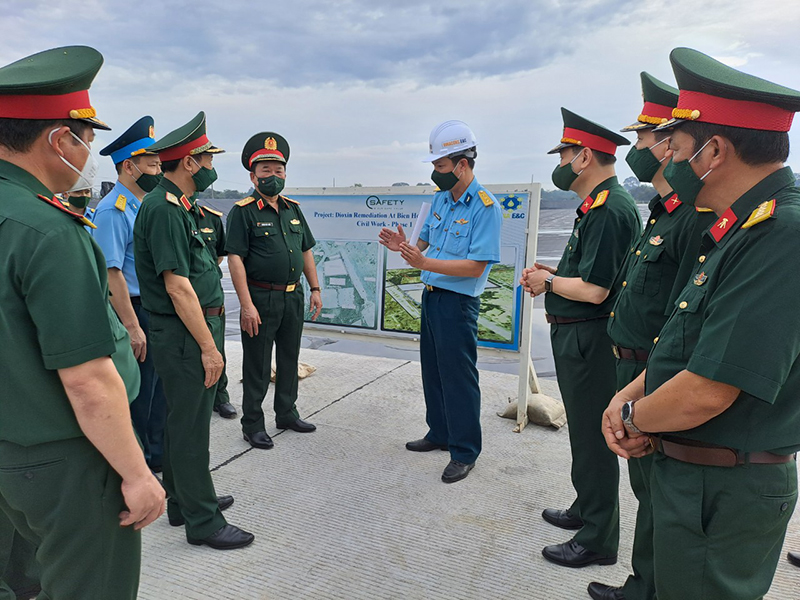 Bộ Quốc phòng kiểm tra tiến độ thực hiện Dự án xử lý dioxin tại Sân bay Biên Hòa