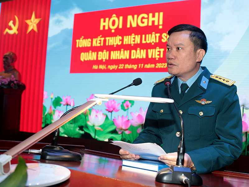 Quân chủng Phòng không - Không quân tổng kết thực hiện Luật Sĩ quan Quân đội nhân dân Việt Nam