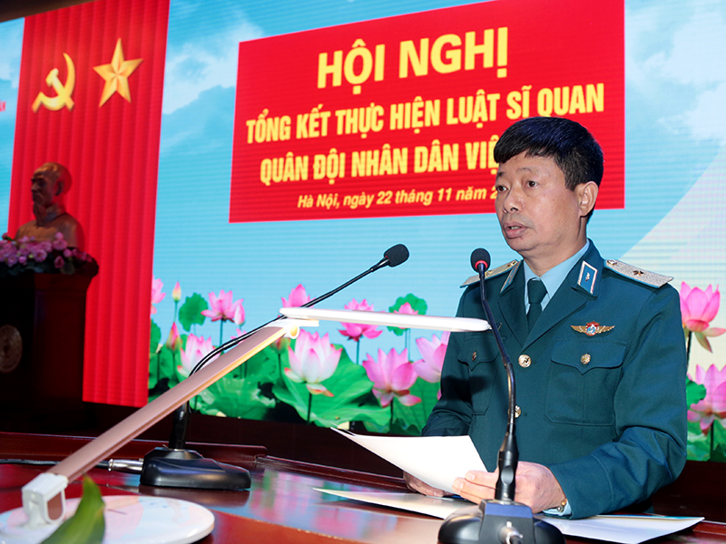 Quân chủng Phòng không - Không quân tổng kết thực hiện Luật Sĩ quan Quân đội nhân dân Việt Nam