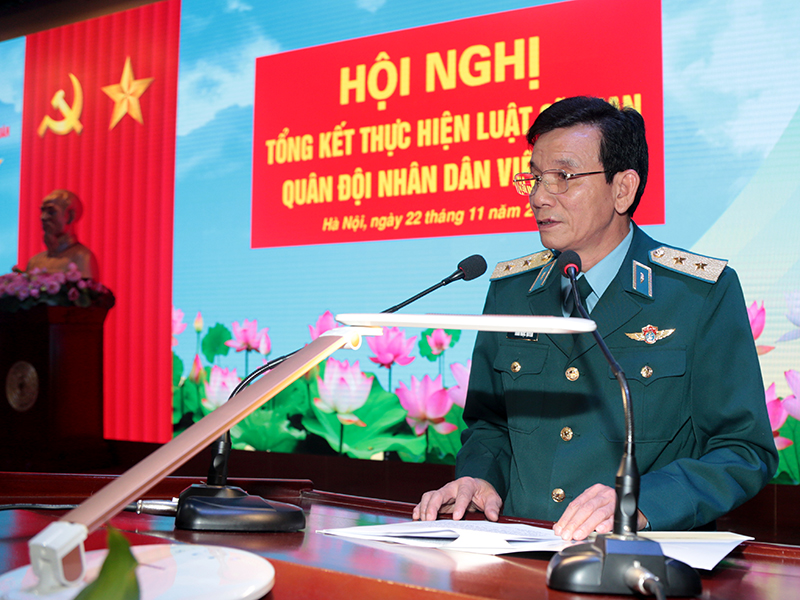 Quân chủng Phòng không - Không quân tổng kết thực hiện Luật Sĩ quan Quân đội nhân dân Việt Nam