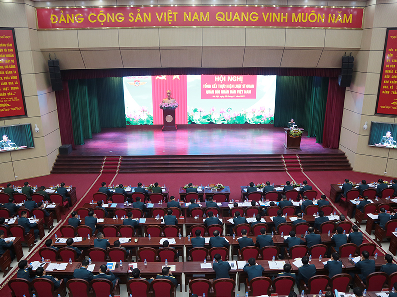 Quân chủng Phòng không - Không quân tổng kết thực hiện Luật Sĩ quan Quân đội nhân dân Việt Nam