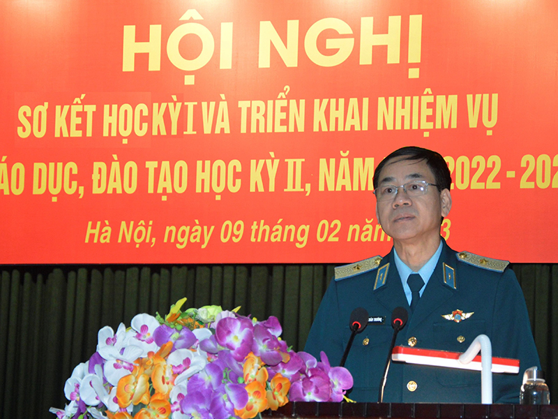 Học viện Phòng không-Không quân sơ kết học kỳ I và triển khai nhiệm vụ giáo dục, đào tạo học kỳ II năm học 2022-2023
