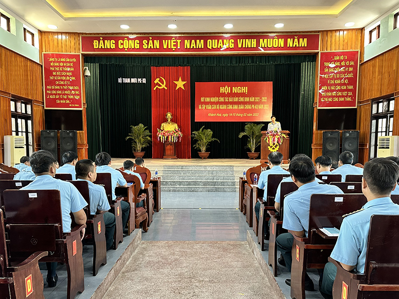 Hội nghị rút kinh nghiệm công tác bảo đảm công binh năm 2021-2022 và tập huấn cán bộ ngành Công binh Quân chủng Phòng không - Không quân năm 2023