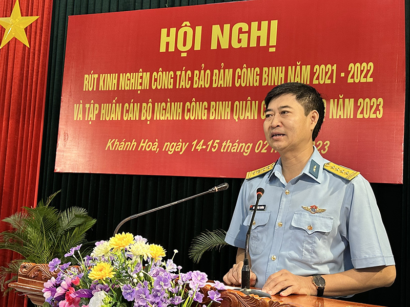 Hội nghị rút kinh nghiệm công tác bảo đảm công binh năm 2021-2022 và tập huấn cán bộ ngành Công binh Quân chủng Phòng không - Không quân năm 2023