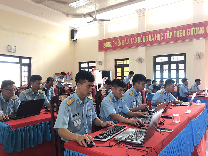 Trung đoàn 591 tổ chức Hội thi cán bộ giảng dạy chính trị năm 2023