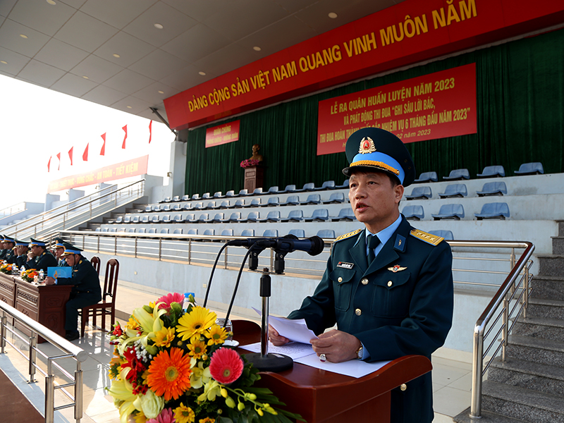 Khối cơ quan Quân chủng Phòng không-Không quân tổ chức Lễ ra quân huấn luyện năm 2023