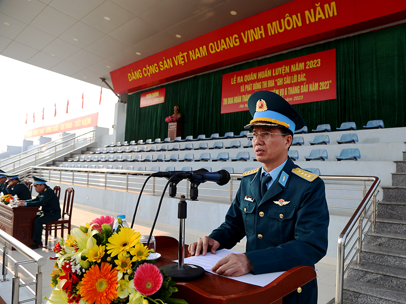 Khối cơ quan Quân chủng Phòng không-Không quân tổ chức Lễ ra quân huấn luyện năm 2023