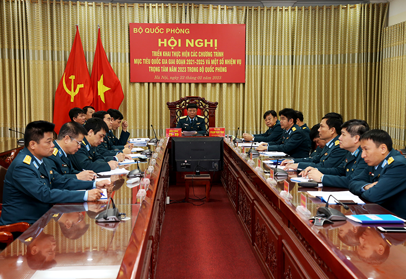 Hội nghị triển khai các chương trình mục tiêu quốc gia giai đoạn 2021 - 2025 và một số nhiệm vụ trọng tâm trong năm 2023 trong Bộ Quốc phòng
