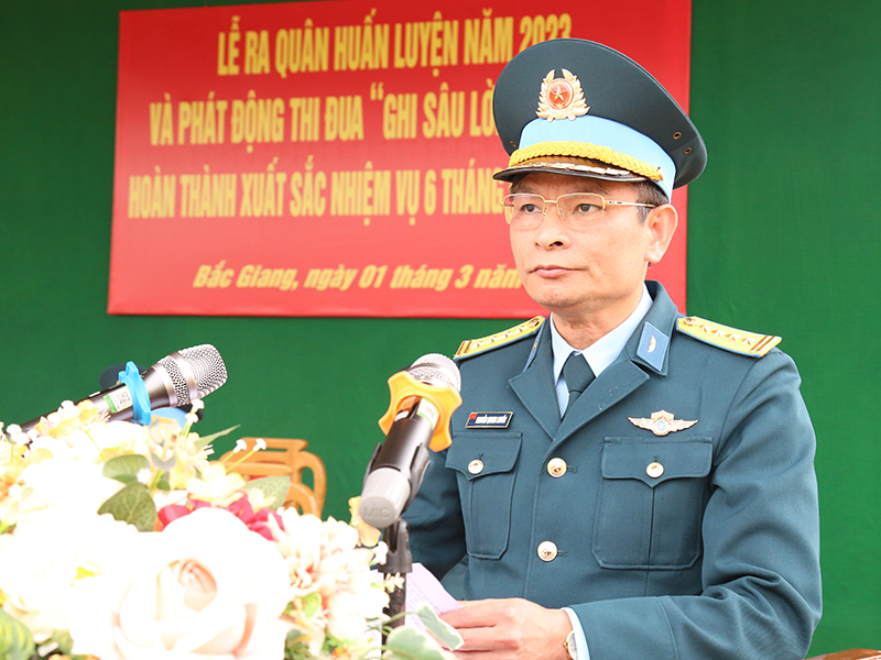 Các đơn vị trong Quân chủng Phòng không - Không quân ra quân huấn luyện năm 2023