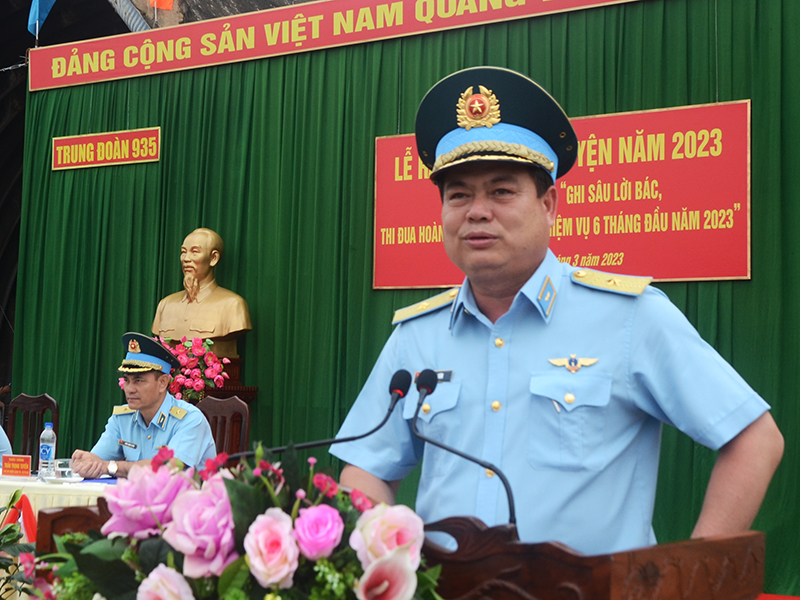 Các đơn vị trong Quân chủng Phòng không - Không quân ra quân huấn luyện năm 2023