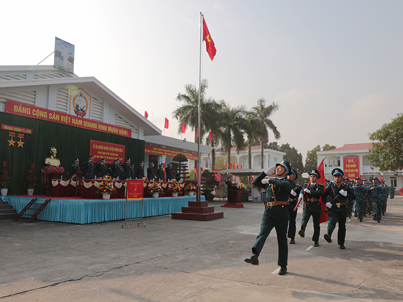Các đơn vị trong Quân chủng Phòng không - Không quân ra quân huấn luyện năm 2023