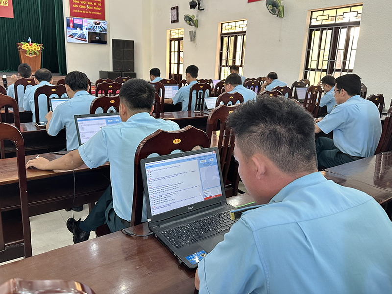 Sư đoàn 377 tổ chức Hội thi Cán bộ giảng dạy chính trị năm 2023
