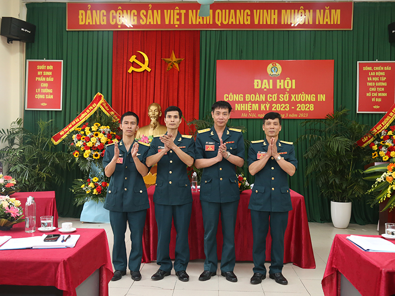 Đại hội Công đoàn cơ sở Xưởng in Phòng không - Không quân nhiệm kỳ 2023-2028