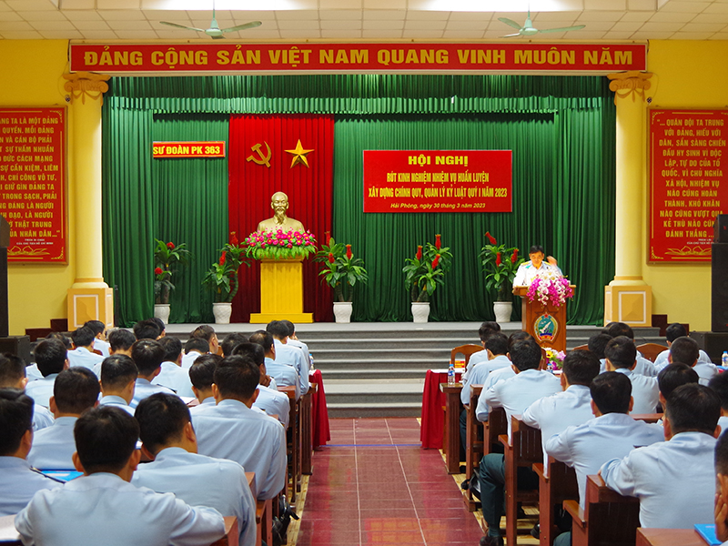 Sư đoàn 363 rút kinh nghiệm nhiệm vụ huấn luyện, xây dựng chính quy, quản lý kỷ luật Quý I năm 2023