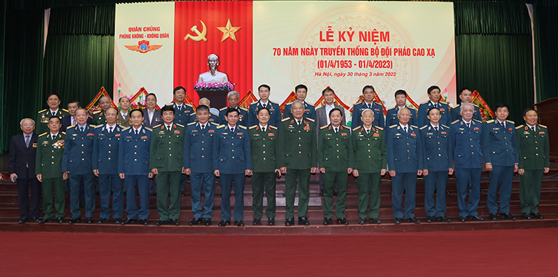 Quân chủng Phòng không - Không quân tổ chức Lễ kỷ niệm 70 năm Ngày truyền thống Bộ đội Pháo cao xạ