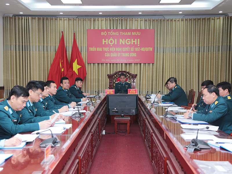 Bộ Tổng Tham mưu triển khai thực hiện Nghị quyết số 1657-NQ/QUTW của Quân ủy Trung ương về đổi mới công tác giáo dục và đào tạo đáp ứng yêu cầu nhiệm vụ xây dựng Quân đội trong tình hình mới