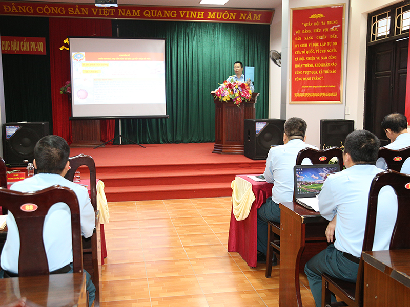 Cục Hậu cần Phòng không - Không quân khai mạc Hội thi Cán bộ giảng dạy chính trị năm 2023