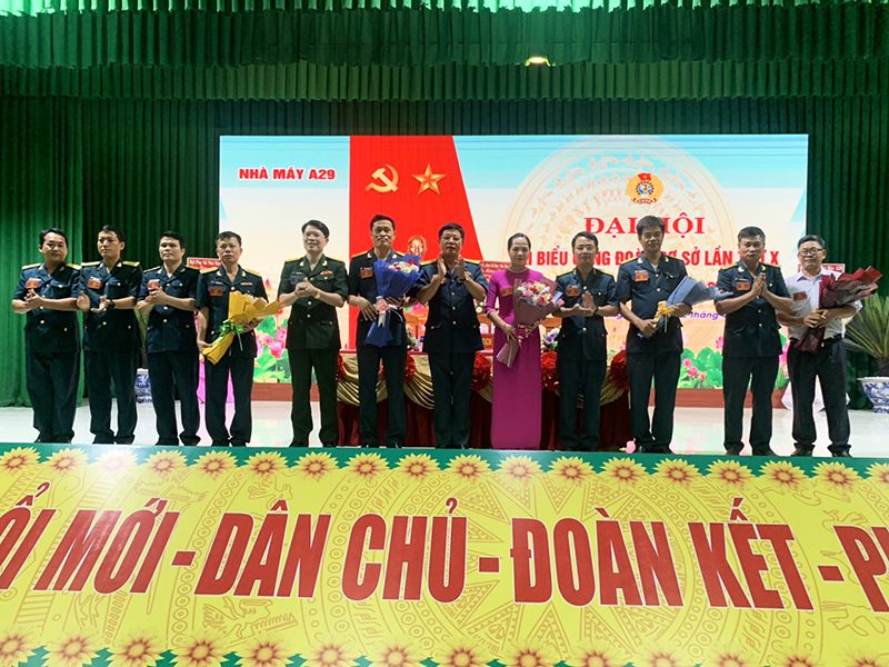 Công đoàn cơ sở Nhà máy A29 tổ chức Đại hội đại biểu lần thứ X, nhiệm kỳ 2023-2028