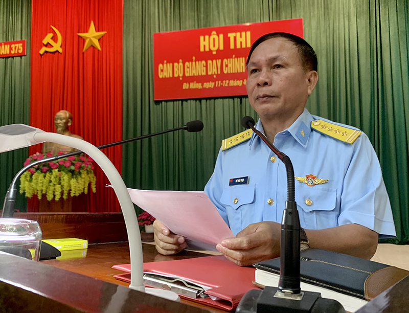 Sư đoàn 375 tổ chức Hội thi Cán bộ giảng dạy chính trị năm 2023