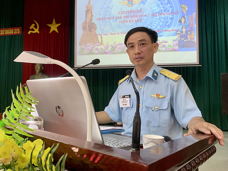 Sư đoàn 375 tổ chức Hội thi Cán bộ giảng dạy chính trị năm 2023