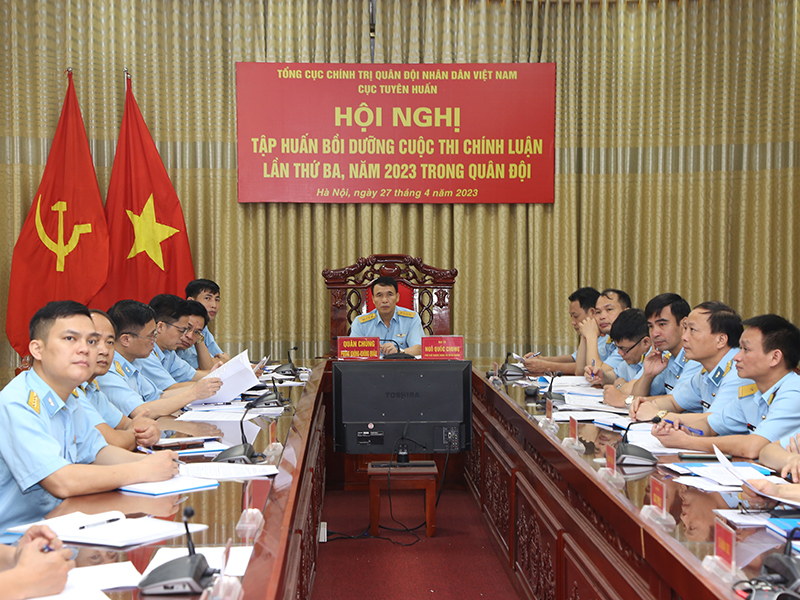 Tổng cục Chính trị Quân đội nhân dân Việt Nam tập huấn bồi dưỡng cuộc thi chính luận lần thứ ba trong Quân đội