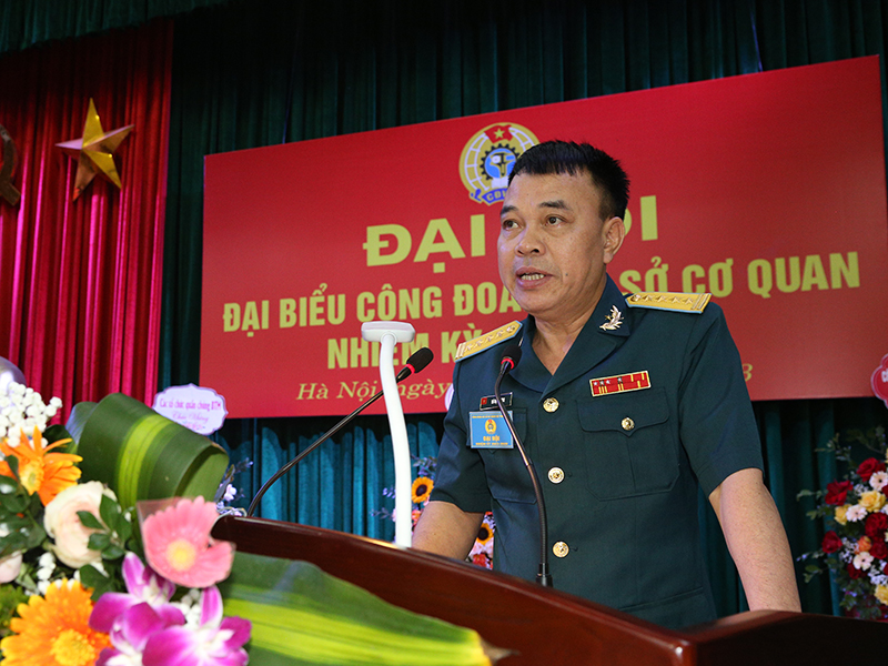 Công đoàn cơ sở cơ quan Bộ Tham mưu Phòng không - Không quân tổ chức Đại hội đại biểu nhiệm kỳ 2023-2028
