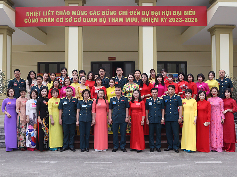 Công đoàn cơ sở cơ quan Bộ Tham mưu Phòng không - Không quân tổ chức Đại hội đại biểu nhiệm kỳ 2023-2028