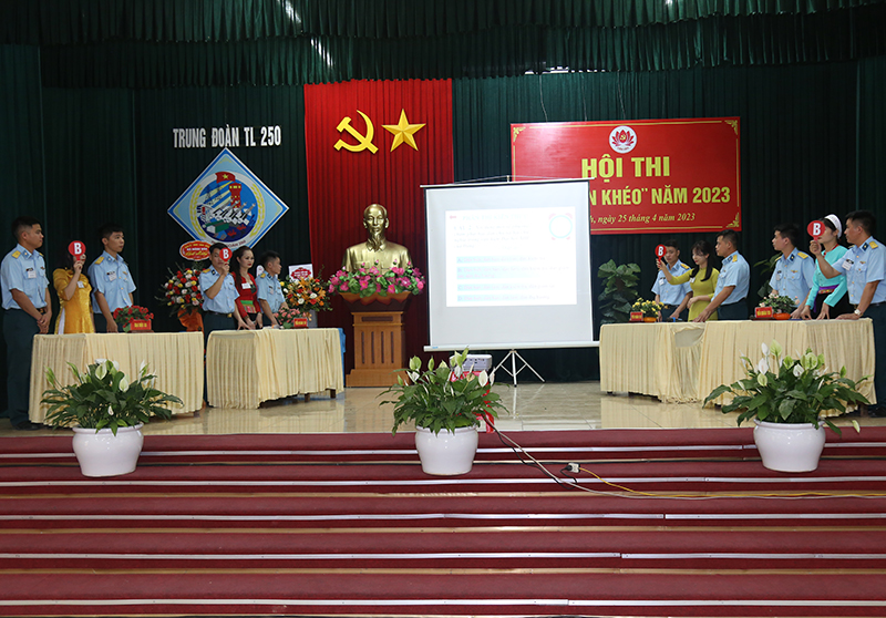 Trung đoàn 250 tổ chức Hội thi “Dân vận khéo” năm 2023