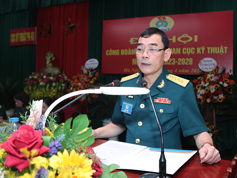 Công đoàn cơ sở cơ quan Cục Kỹ thuật Phòng không - Không quân tổ chức Đại hội nhiệm kỳ 2023-2028
