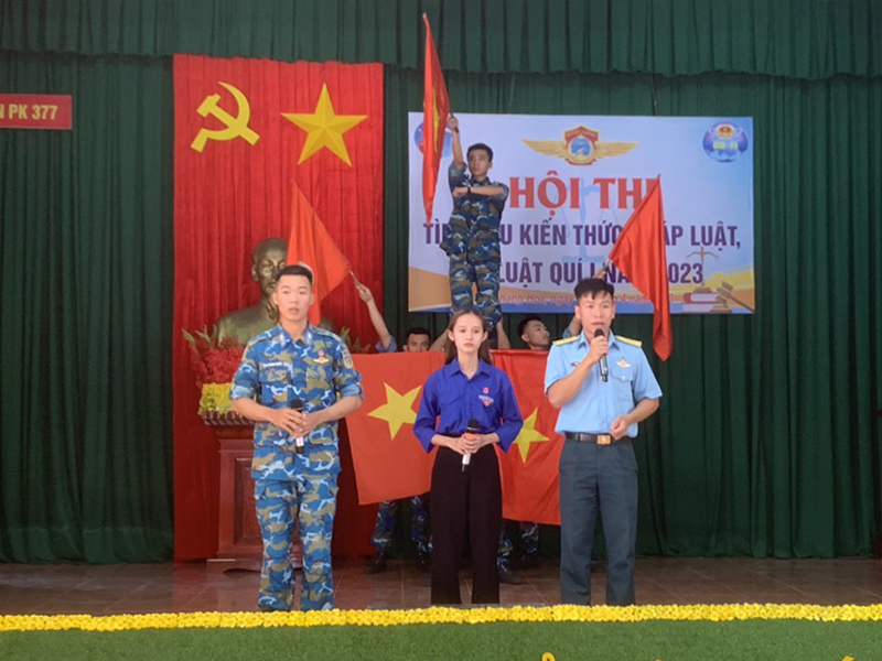 Sư đoàn 377 tổ chức Hội thi kiến thức pháp luật, kỷ luật Quý I năm 2023