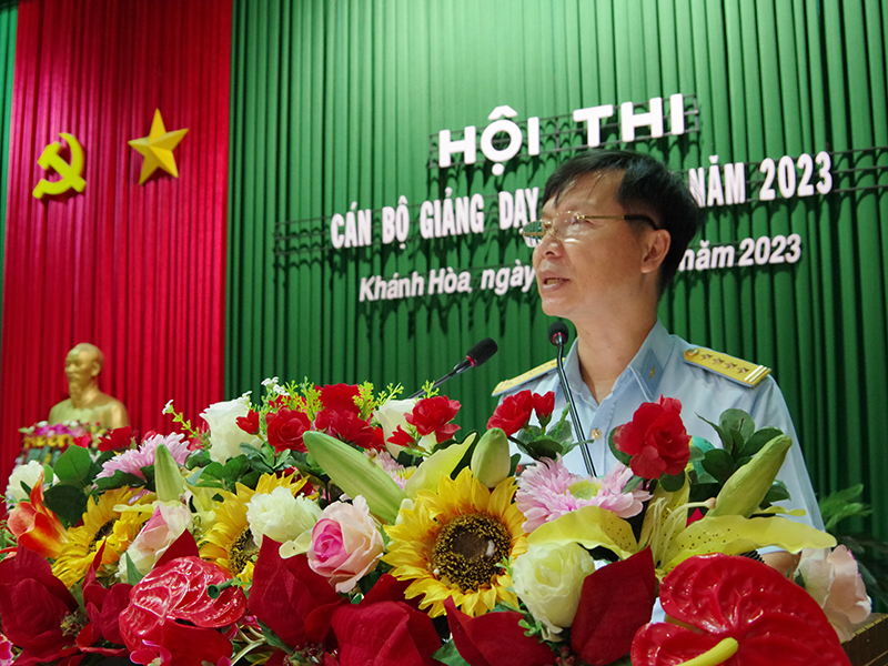 Trường Sĩ quan Không quân tổ chức Hội thi Cán bộ giảng dạy chính trị năm 2023