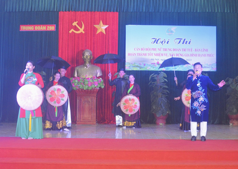 Trung đoàn 280 tổ chức Hội thi “Cán bộ, hội viên phụ nữ Trung đoàn trí tuệ - bản lĩnh, hoàn thành tốt nhiệm vụ, xây dựng gia đình hạnh phúc”