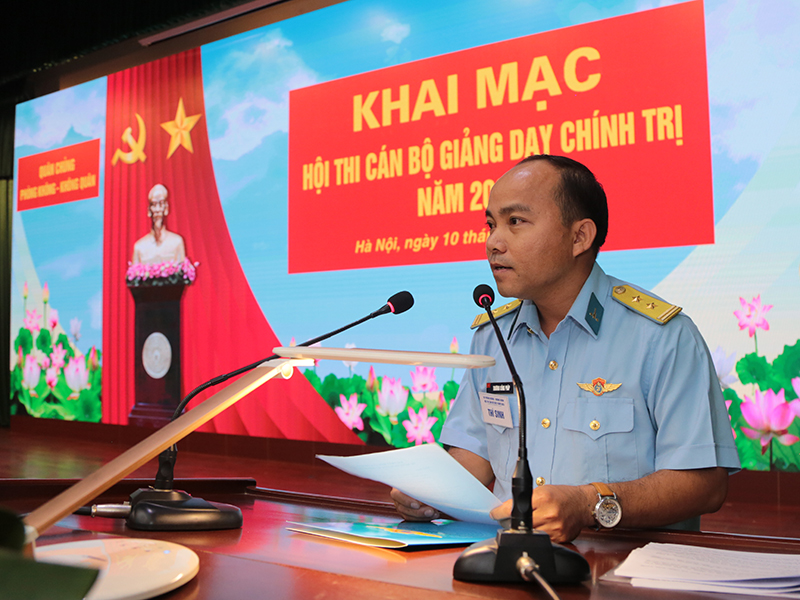 Quân chủng Phòng không - Không quân khai mạc Hội thi Cán bộ giảng dạy chính trị năm 2023