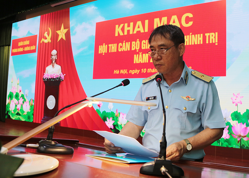 Quân chủng Phòng không - Không quân khai mạc Hội thi Cán bộ giảng dạy chính trị năm 2023