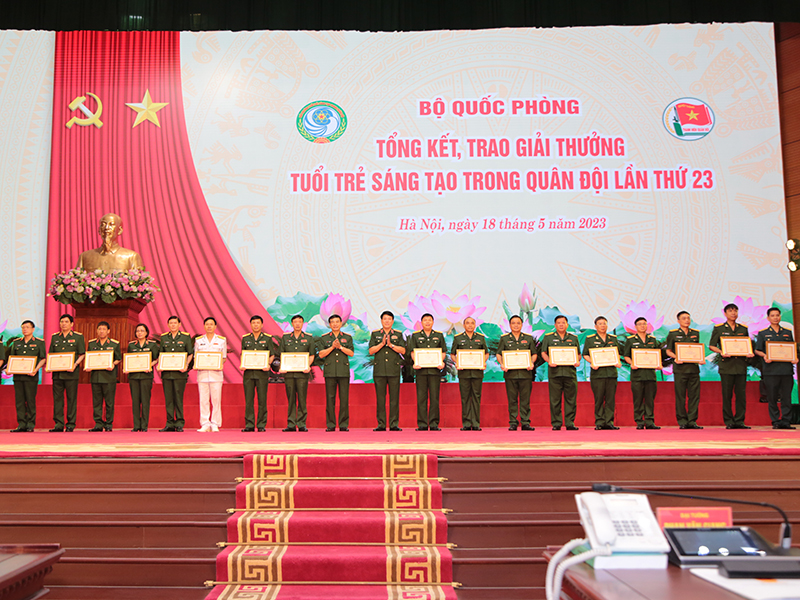 Bộ Quốc phòng tổng kết, trao Giải thưởng “Tuổi trẻ sáng tạo” trong Quân đội lần thứ 23
