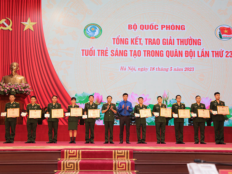 Bộ Quốc phòng tổng kết, trao Giải thưởng “Tuổi trẻ sáng tạo” trong Quân đội lần thứ 23