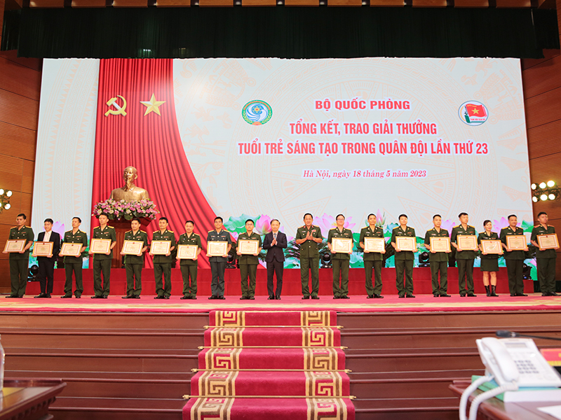 Bộ Quốc phòng tổng kết, trao Giải thưởng “Tuổi trẻ sáng tạo” trong Quân đội lần thứ 23