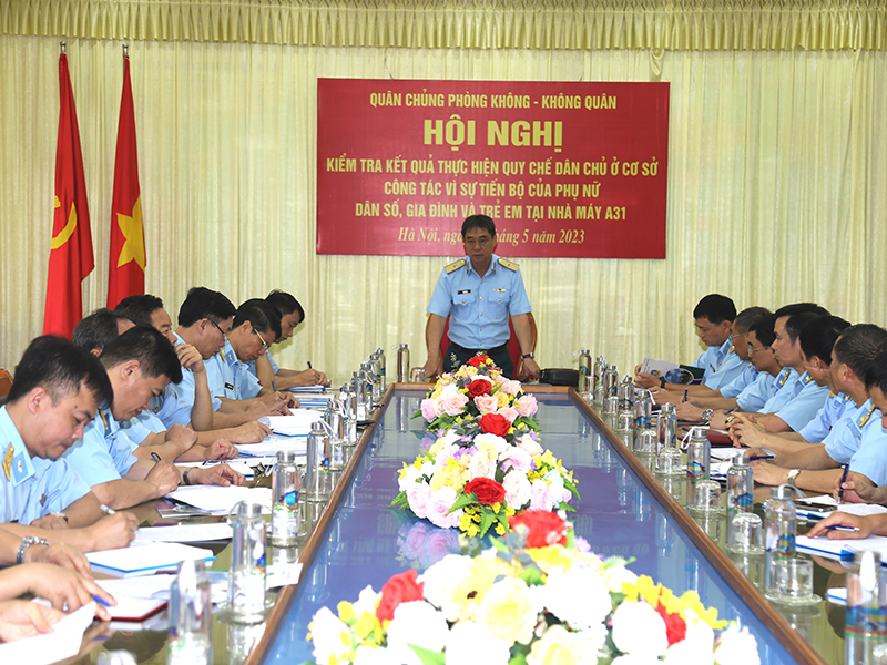 Quân chủng Phòng không - Không quân kiểm tra thực hiện Quy chế Dân chủ cơ sở; Vì sự tiến bộ của Phụ nữ; Dân số, Gia đình và Trẻ em các đơn vị phía Bắc