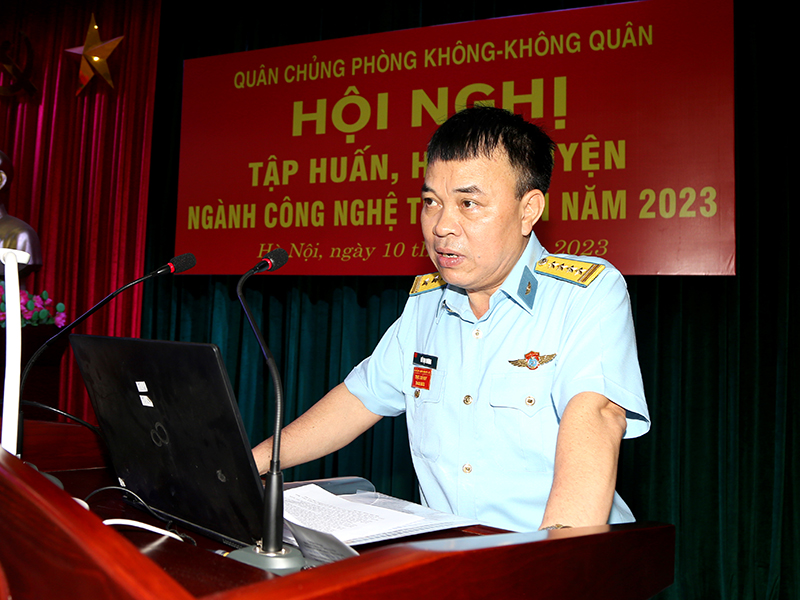 Bộ Tham mưu Quân chủng Phòng không-Không quân tập huấn, huấn luyện ngành Công nghệ thông tin năm 2023