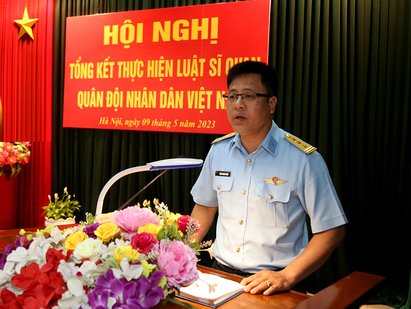 Trung đoàn 236 tổng kết thực hiện Luật Sĩ quan Quân đội nhân dân Việt Nam