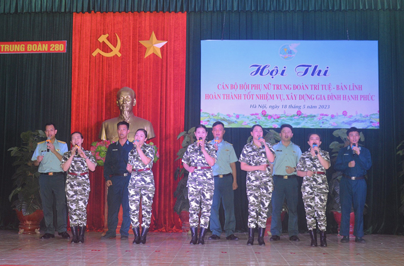 Trung đoàn 280 tổ chức Hội thi “Cán bộ, hội viên phụ nữ Trung đoàn trí tuệ - bản lĩnh, hoàn thành tốt nhiệm vụ, xây dựng gia đình hạnh phúc”