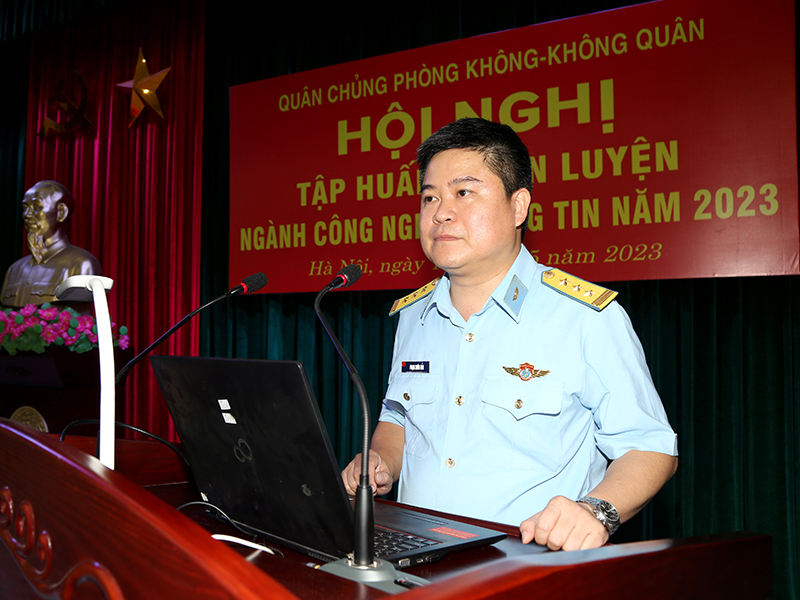 Bộ Tham mưu Quân chủng Phòng không-Không quân tập huấn, huấn luyện ngành Công nghệ thông tin năm 2023
