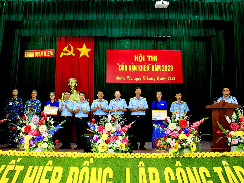 Trung đoàn 274 tổ chức Hội thi “Dân vận khéo” năm 2023