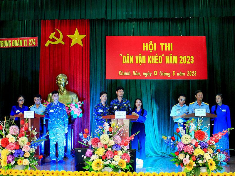 Trung đoàn 274 tổ chức Hội thi “Dân vận khéo” năm 2023